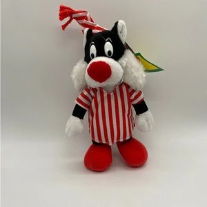 Vintage 1992 McDonalds Christmas Looney Tunes Plush Toy Sylvester